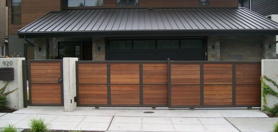 Telescopic sliding driveway gates